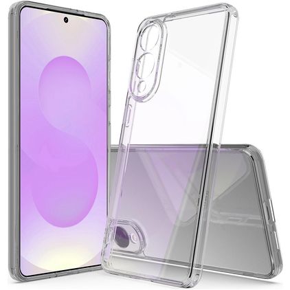 Mobigear Crystal Coque Transparente Samsung Galaxy S25 Edge Coque arrière Rigide - Transparent