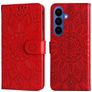Mobigear Sunflower Housse Samsung Galaxy S26 Plus Etui Porte-Monnaie - Rouge