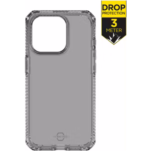 ITSkins SpectrumClear-R Coque iPhone 15 Pro Max Coque arrière en TPU Souple Anti-Chocs - Smoke