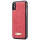 Caseme 007 Housse iPhone XS Etui avec Coque Détachable Porte-Monnaie - Rouge