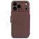 Decoded Detachable Wallet Housse iPhone 17 Pro MagSafe Etui avec Coque Détachable en Cuir Véritable Porte-Monnaie - Chocolate Brown