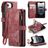 CaseMe C30 Housse iPhone 16e Etui Porte-Monnaie - Rouge