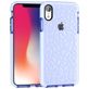 Mobigear Diamond Coque iPhone XR Coque arrière Rigide - Transparent / Bleu