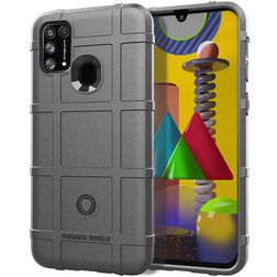 Mobigear Rugged Shield Coque OnePlus Nord N100 Coque arrière en TPU Souple Anti-Chocs - Gris
