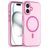 Mobigear Shockproof Coque iPhone 16 MagSafe Coque arrière en TPU Souple - Rose