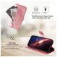 Mobigear Zipper Housse iPhone 17 Pro Max Etui Porte-Monnaie - Rose doré