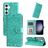 Mobigear Sunflower Housse Samsung Galaxy S24 Plus Etui Porte-Monnaie - Vert