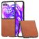 Mobigear Excellent Coque Motorola Razr 50 Ultra Coque arrière Rigide - Marron