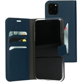 Mobiparts Classic Wallet Housse iPhone 11 Pro Max Etui Porte-Monnaie - Bleu