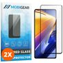 Mobigear Premium POCO F4 GT Verre trempé Protection d'écran - Compatible Coque - Noir (Lot de 2)