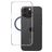 CARE by PanzerGlass Urban Combat iPhone 16 Pro Max MagSafe Plastique rigide Coque arrière - Transparent / Bleu