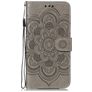 Mobigear Mandala iPhone 11 Étui Portefeuille - Gris