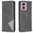 Mobigear Rhombus Slim Housse Motorola Moto G04 Etui - Noir