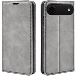 Mobigear Retro Slim iPhone Air Étui Portefeuille - Gris