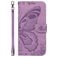 Mobigear Butterfly Housse Samsung Galaxy S25 Etui Porte-Monnaie - Violet