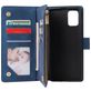 Mobigear Zipper Housse Samsung Galaxy A71 Etui Porte-Monnaie - Bleu