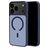 Mobiparts Hardcover Coque iPhone 18 Pro Max MagSafe Coque arrière Rigide - Satin Blue
