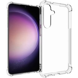 Mobigear Cushion Coque Transparente Samsung Galaxy S24 Plus Coque arrière en TPU Souple Anti-Chocs - Transparent