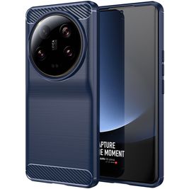 Mobigear Brushed Slim Coque Xiaomi 13 Ultra Coque arrière en TPU Souple - Bleu Marin