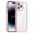Mobigear Crystal Coque iPhone 14 Pro Coque arrière Rigide - Transparent / Rose