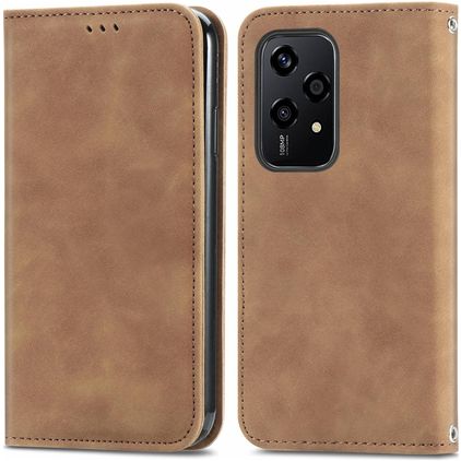 Mobigear Retro Slim Housse HONOR 200 Lite Etui Porte-Monnaie - Marron