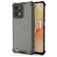 Mobigear Honeycomb Coque Realme C31 Coque arrière Rigide Anti-Chocs - Noir
