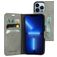 Mobiparts Classic Wallet Housse iPhone 13 Pro Etui Porte-Monnaie - Granite Grey