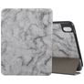 Mobigear Tri-Fold Marble Coque iPad Air 11 Pouces (2025) Etui + Porte-crayon - Gris