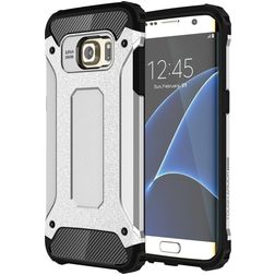 Mobigear Outdoor Coque Samsung Galaxy S7 Edge Coque arrière Rigide Anti-Chocs - Argent