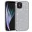 Mobigear Glitter Coque iPhone 12 Coque arrière Rigide - Gris