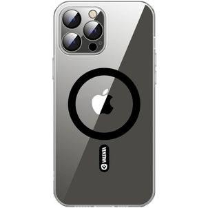 Valenta Coque Transparente iPhone 13 Pro Max MagSafe Coque arrière en Verre trempé - Transparent