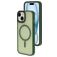 Mobiparts Hardcover Coque iPhone 15 MagSafe Coque arrière Rigide - Satin Green