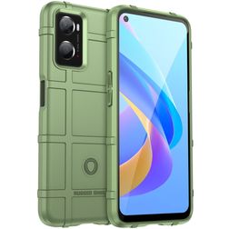 Mobigear Rugged Shield Coque OPPO A76 Coque arrière en TPU Souple Anti-Chocs - Vert