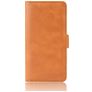 Mobigear Slim Magnet Housse LG K50s Etui Porte-Monnaie - Cognac