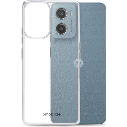 Mobilize Gelly Case Coque Transparente Motorola Moto E15 Coque arrière en TPU Souple - Transparent