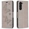 Mobigear Butterfly Housse Samsung Galaxy S24 Plus Etui Porte-Monnaie - Gris