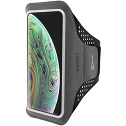 Mobiparts Comfort Fit Brassard Téléphone iPhone X Brassard Coque de Sport en Neoprène - Noir