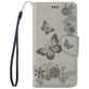 Mobigear Butterfly Housse iPhone SE (2020) Etui Porte-Monnaie - Gris