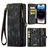 CaseMe 008 iPhone 14 Pro Max Coque Étui 2en1 avec coque amovible Portefeuille - Noir