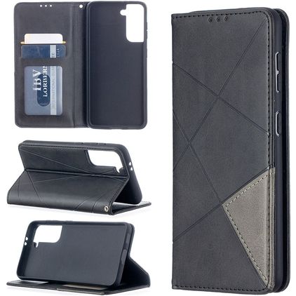 Mobigear Rhombus Slim Housse Samsung Galaxy S21 Etui - Noir