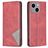 Mobigear Rhombus Slim Housse iPhone 15 Plus Etui - Rouge