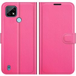 Mobigear Classic Realme C21 Étui Portefeuille - Magenta