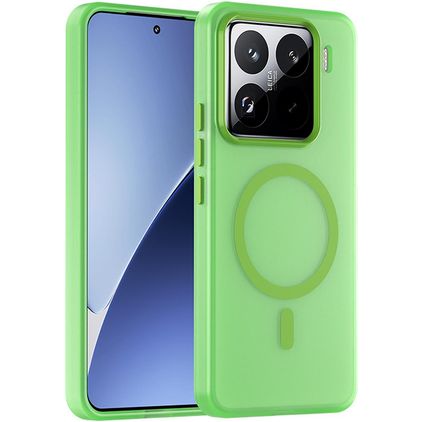 Mobigear Shockproof Coque Xiaomi 15 Pro MagSafe Coque arrière Rigide - Vert