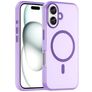Mobigear Shockproof Coque iPhone 16 Plus MagSafe Coque arrière en TPU Souple - Violet