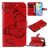Mobigear Butterfly Housse iPhone 12 Mini Etui Porte-Monnaie - Rouge