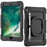 Mobilize Rotating Defender Coque iPad 6 (2018) Coque arrière en Plastique rigide,Silicone + Bandoulière + Support Amovible - Noir