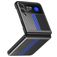 Mobigear Racing Coque Samsung Galaxy Z Flip 3 Coque arrière Rigide - Noir / Bleu