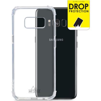 My Style Protective Flex Coque Transparente Samsung Galaxy S8 Coque arrière en TPU Souple Anti-Chocs - Transparent