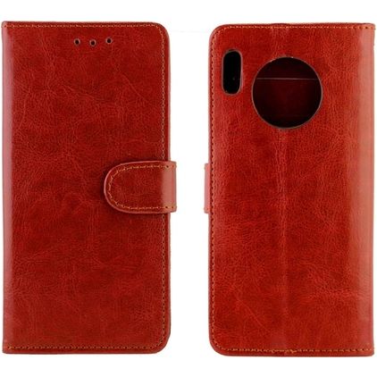 Mobigear Wallet Housse Huawei Mate 30 Etui Porte-Monnaie - Marron