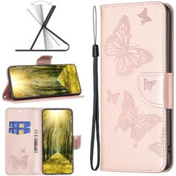 Mobigear Butterfly Housse Nokia G21 Etui Porte-Monnaie - Rose doré